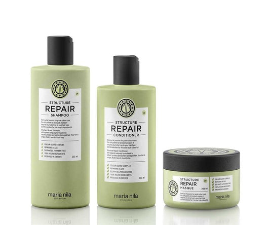 Maria Nila Structure Repair Luxe set - 350ml+300ml+250ml (shampoo, conditioner en haarmasker)