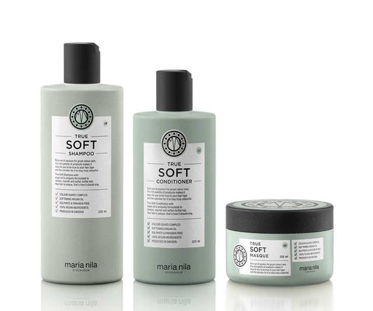 Maria Nila True Soft Luxe Set - 350+300+250ml (shampoo, conditioner en haarmasker)