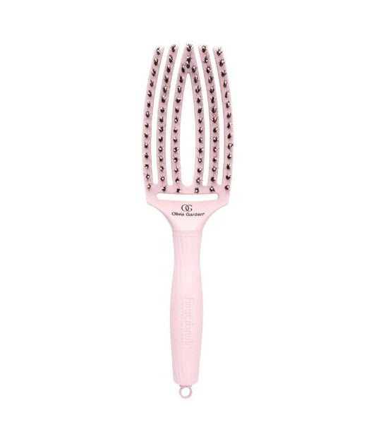 Olivia Garden Borstel Fingerbrush Combo Medium Pastel Pink